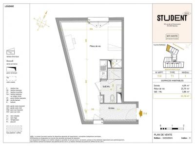 Louer Appartement 33 m2 Nantes
