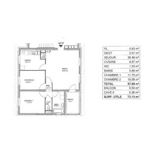 For rent Chatel-saint-germain 3 rooms 67 m2 Moselle (57160) photo 1
