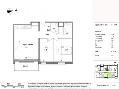 Louer Appartement 61 m2 Maromme