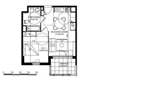 Annonce Location 2 pi�ces Appartement Saint-priest 69