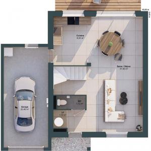 For sale Roche-blanche 5 rooms 84 m2 Loire atlantique (44522) photo 2