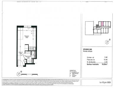 For rent Besancon 1 room 19 m2 Doubs (25000) photo 1
