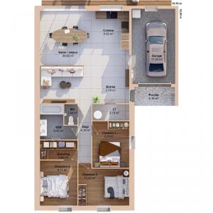 For sale Saint-remy-en-mauges 5 rooms 91 m2 Maine et loire (49110) photo 3