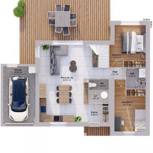 For sale Roumare 6 rooms 99 m2 Seine maritime (76480) photo 2