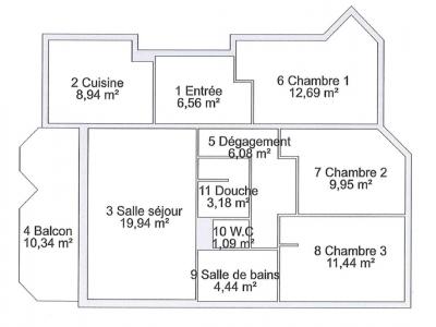 For sale Courbevoie 4 rooms 84 m2 Hauts de Seine (92400) photo 1