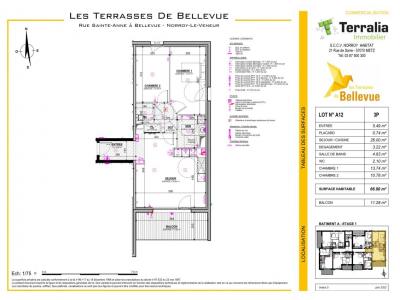 Louer Appartement 66 m2 Norroy-le-veneur