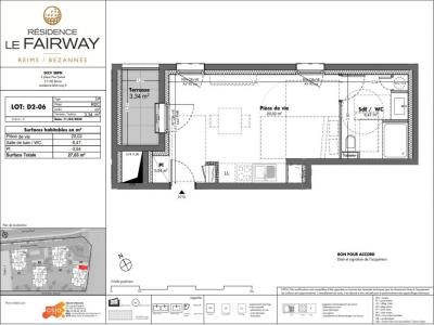 Louer Appartement Bezannes 396 euros