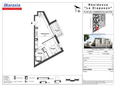 Louer Appartement 39 m2 Tours