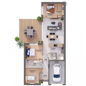For sale Touches 5 rooms 88 m2 Loire atlantique (44390) photo 2