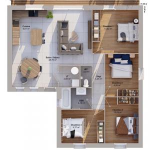 For sale Touches 6 rooms 90 m2 Loire atlantique (44390) photo 2