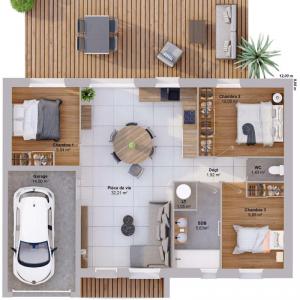 For sale Normanville 5 rooms 70 m2 Eure (27930) photo 2
