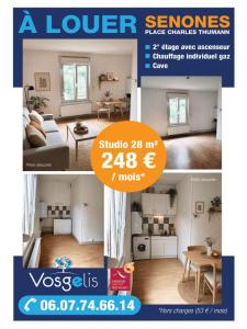 Louer Appartement 28 m2 Senones