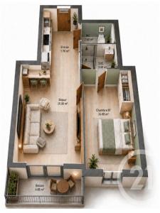 For sale Thiais 2 rooms 43 m2 Val de Marne (94320) photo 2