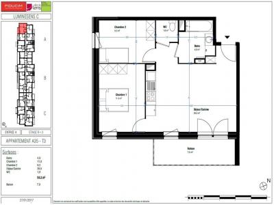 For rent Lens 3 rooms 54 m2 Pas de calais (62300) photo 1