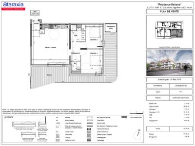 For rent Reze 3 rooms 63 m2 Loire atlantique (44400) photo 1