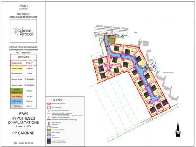 Acheter Terrain 508 m2 Calonne-ricouart