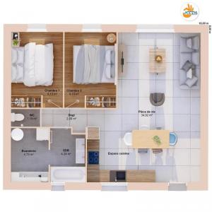 Acheter Maison 65 m2 Villedoux