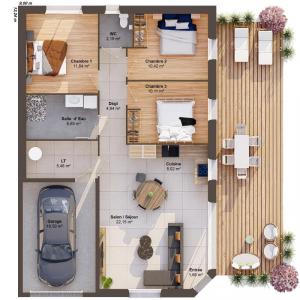 For sale Vieillevigne 5 rooms 84 m2 Loire atlantique (44116) photo 2