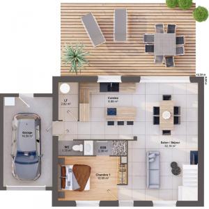 Acheter Maison 95 m2 Molay-littry