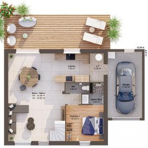 For sale Aunay-sur-odon 6 rooms 104 m2 Calvados (14260) photo 2