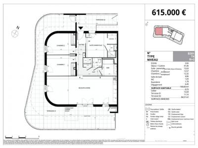 Annonce Vente 4 pi�ces Appartement Villeneuve-de-la-raho 66