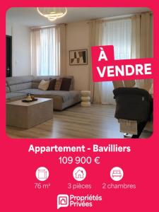 For sale Bavilliers 3 rooms 76 m2 Belfort (90800) photo 0