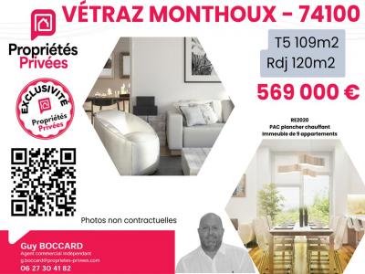 For sale Vetraz-monthoux 5 rooms 109 m2 Haute savoie (74100) photo 0