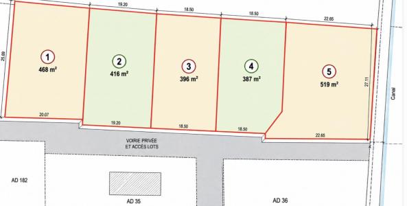 Acheter Terrain 416 m2 Peyrolles-en-provence