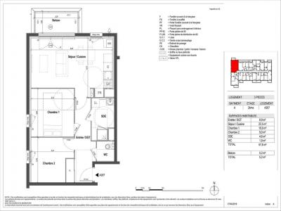 For rent Chartres 3 rooms 57 m2 Eure et loir (28000) photo 1