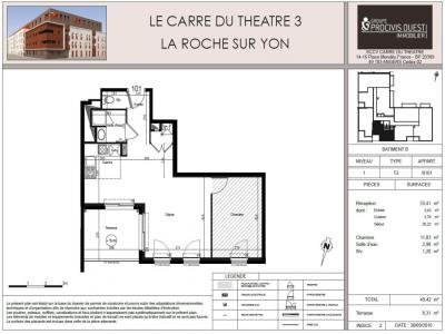 Louer Appartement 49 m2 Roche-sur-yon