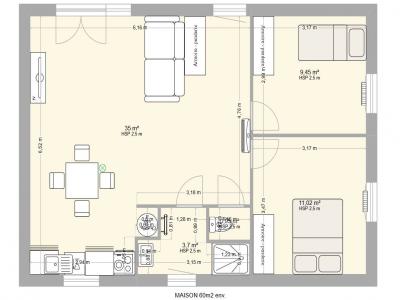 For sale 3 rooms 60 m2 Isere (38230) photo 1