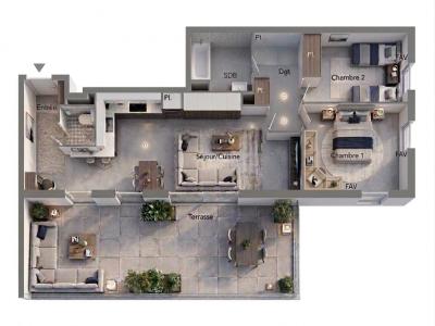 Annonce Vente 3 pi�ces Appartement Beziers 34