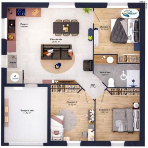 For sale Cellier 5 rooms 71 m2 Loire atlantique (44850) photo 4