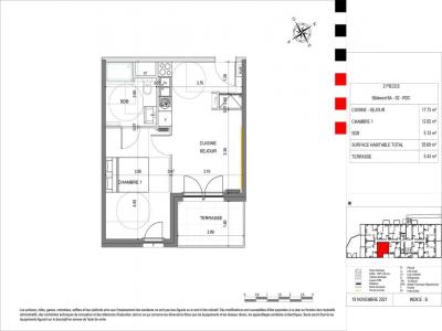 For rent Montigny-les-metz 2 rooms 35 m2 Moselle (57158) photo 2