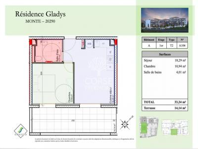 Annonce Vente 2 pi�ces Appartement Monte 20