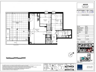 Louer Appartement Angers 796 euros