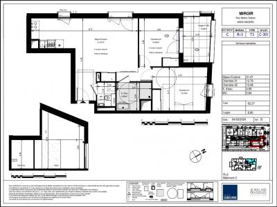Louer Appartement Angers 790 euros