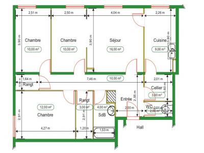 Annonce Location 4 pi�ces Appartement Is-sur-tille 21