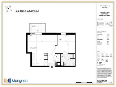 For rent Nantes 2 rooms 41 m2 Loire atlantique (44300) photo 4