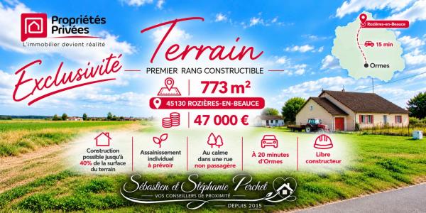For sale Rozieres-en-beauce 773 m2 Loiret (45130) photo 1