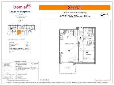 Louer Appartement 45 m2 Selestat