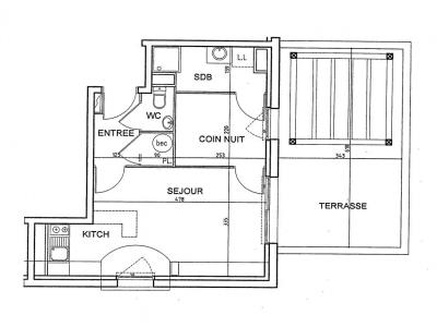For rent Vertou 2 rooms 30 m2 Loire atlantique (44120) photo 2