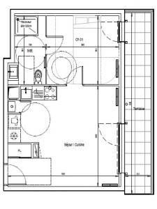 Annonce Location 2 pi�ces Appartement Ormoy 91