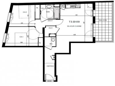 For rent Clermont-ferrand 3 rooms 64 m2 Puy de dome (63000) photo 0