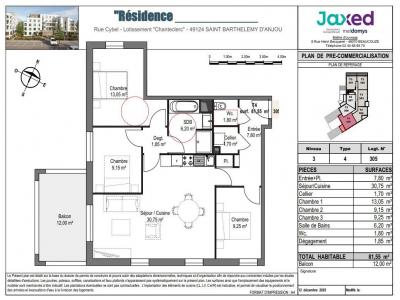 Annonce Vente 4 pi�ces Appartement Saint-barthelemy-d'anjou 49