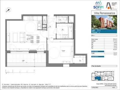 For rent Ronchin 2 rooms 47 m2 Nord (59790) photo 1