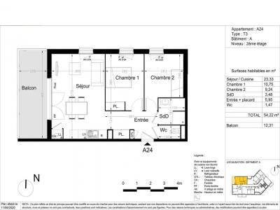 For rent Havre 3 rooms 54 m2 Seine maritime (76600) photo 3