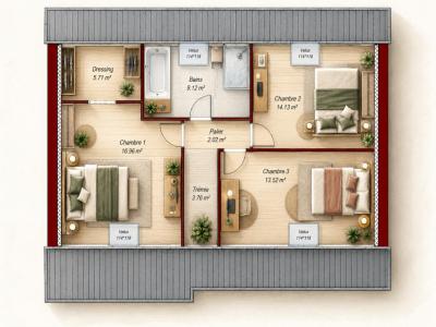 For sale Fontaine-notre-dame 6 rooms 99 m2 Nord (59400) photo 3