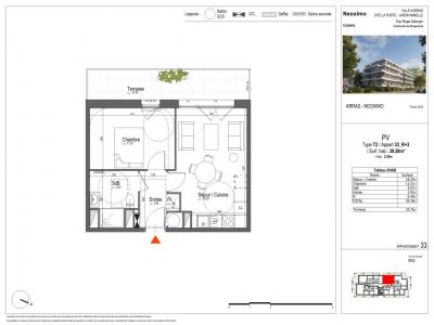 Louer Appartement 39 m2 Arras