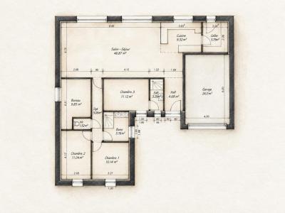 For sale Thelus 6 rooms 124 m2 Pas de calais (62580) photo 3